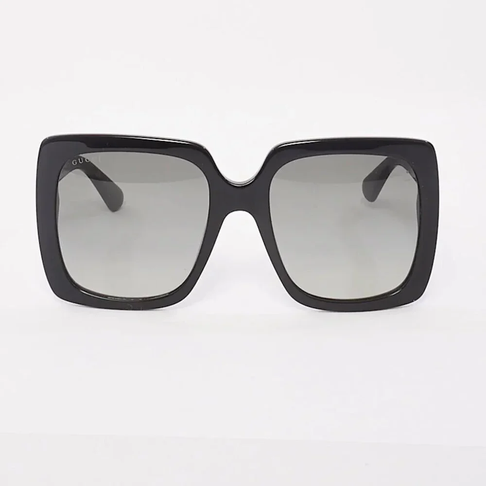 Gucci sunglasses rhinestone bling crystal black silver oversized frame rare